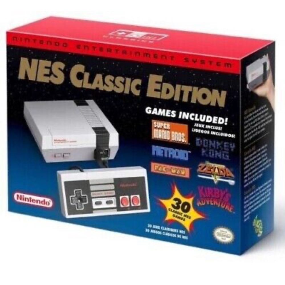 Nintendo NES Classic Edition Video Game Console with 30 Classic Retro Games Mini